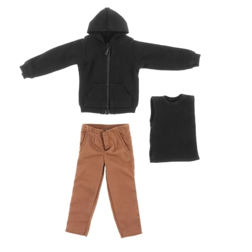 LOVIVER 1:12 männliche Figur Kleidung voller Anzug Hose Weste Kapuzenpullover Outfit Kostüm Miniatur für 6'' Action-Figuren Zubehör LOVIVER 1:12 männliche Figur Kleidung voller Anzug Hose Weste Kapuzenpullover Outfit Kostüm Miniatur für 6'' Action-Figuren Zubehör von LOVIVER