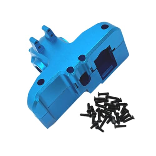 LOVIVER 1:14 RC Auto Hintere Getriebeabdeckung Aluminiumlegierung Modifikation Upgrade für 14210 14209 Crawler RC Auto Zubehör Modell, Blau von LOVIVER