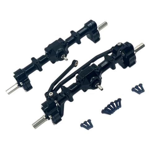 LOVIVER 1:16 RC Vorder-/Hinterachse Ersatz Einfach zu installierende Modifikation Robuste Aluminiumlegierung für C14 C44 B14 C24, Schwarz von LOVIVER