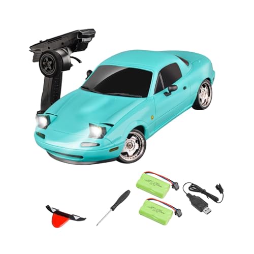 LOVIVER 1:18 RC Modellauto Drifting Reifen Sport Rennauto Sport Race 4WD, Ferngesteuertes Auto, für Erwachsene Jungen Mädchen Kinder, Blau von LOVIVER