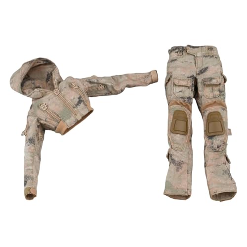 LOVIVER 1:6 Jacke mit Hose Uniformen Anzug Stilvolle Cosplay Langarm Top Outfit Kostüm fürfür 12in Puppe Modell Figuren Körper ACCS von LOVIVER