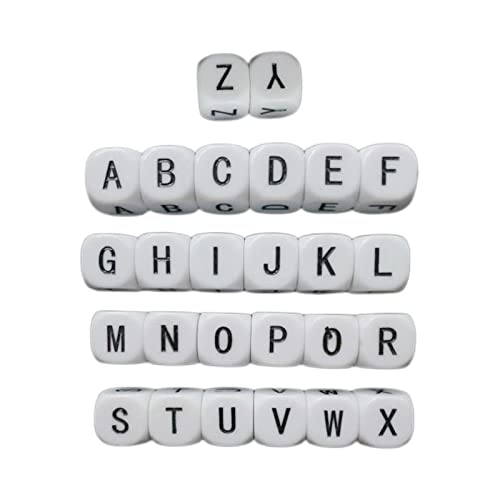 26 Acryl-Buchstabenwürfel D6 Standard-Spielwürfel quadratisch 16 mm für Partybedarf, Lehrmittel, frühes Lernen, Spielzeug, Lernspiele 26 Acryl-Buchstabenwürfel D6 Standard-Spielwürfel quadratisch 16 mm für Partybedarf, Lehrmittel, frühes Lernen, Spielzeug, Lernspiele von LOVIVER