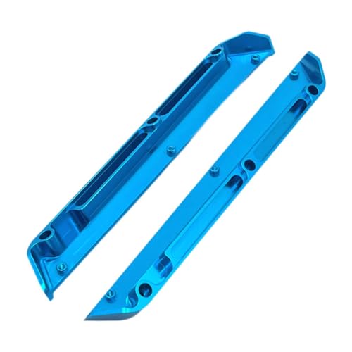 LOVIVER 2X 1/12 RC Auto Chassis Schmutzfänger Upgrade DIY Zubehör Seite Trails Bar Aluminium Legierung für Wltoys 124016 124007 Crawler Modell, Blau von LOVIVER