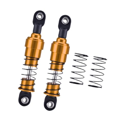 LOVIVER 2X Stoßdämpfer für RC-Autos im Maßstab 1/10, Ersatzteile, Ersatzteil, Upgrade-Teile, Zubehör für RC-Dämpfer, Metallfeder für RC-Auto, Gold von LOVIVER