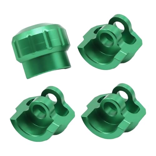 LOVIVER 4 stück 1/8 1/7 Shock Cap Protector RC Stoßdämpfer Kappe Zubehör Robuste Anti Kollision Kappe für Ara106042T2 Ara106042T1, GrÜn von LOVIVER