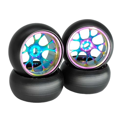 LOVIVER 4 stück RC Rad Hub RC Auto Zubehör Ersatz Universal Rad Reifen Set Professionelle für K979 Iw02 RM02 1/28 DIY ACCS von LOVIVER