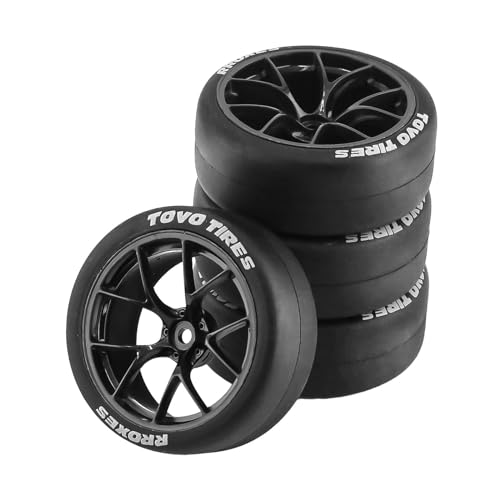 LOVIVER 4Pcs RC Auto Gummi Reifen Ersatz 12mm Nabe Tragen Widerstehen Langlebig für TT02 1/10 auf Straße Touring Auto ACCS, Schwarz LOVIVER 4Pcs RC Auto Gummi Reifen Ersatz 12mm Nabe Tragen Widerstehen Langlebig für TT02 1/10 auf Straße Touring Auto ACCS, Schwarz von LOVIVER