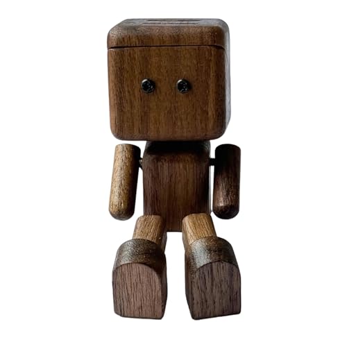 LOVIVER Autodekoration, Puppenornament mit schüttelnden Füßen, Autozubehör, Basteln, lustige hölzerne Mannfigur für Schreibtisch, Büro, LKW, Regaldekor, Walnuss mit Deckel LOVIVER Autodekoration, Puppenornament mit schüttelnden Füßen, Autozubehör, Basteln, lustige hölzerne Mannfigur für Schreibtisch, Büro, LKW, Regaldekor, Walnuss mit Deckel von LOVIVER
