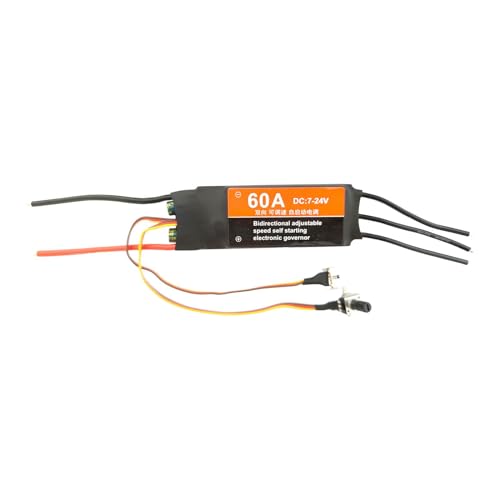 LOVIVER Bürstenloser ESC, bürstenloser Motortreiber, ACCS Electric, Drehzahlregler ESC, RC-Helikopter, Flugzeug-Spielzeugkomponenten für RC-Autos, 60A von LOVIVER