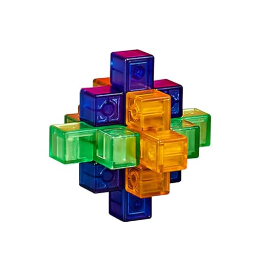 LOVIVER Denksport-Puzzles, Puzzlespiele, Entriegelungs-Interlock, 7 x 7 x 7 cm, 3D-Puzzles, Handheld-Entwirrungsspiele für Erwachsene, Partygeschenke, Stil D von LOVIVER