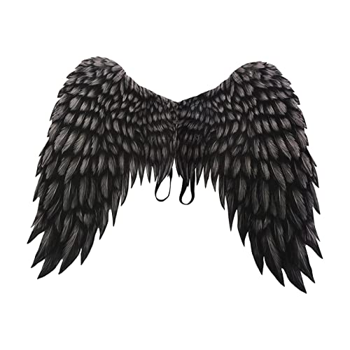 LOVIVER Große Engelsflügel für Erwachsene, dekorative Kostümflügel, Vliesstoff Bedruckt für Party, Halloween, Karneval, Fasching, für Männer und Frauen, Schwarz LOVIVER Große Engelsflügel für Erwachsene, dekorative Kostümflügel, Vliesstoff Bedruckt für Party, Halloween, Karneval, Fasching, für Männer und Frauen, Schwarz von LOVIVER