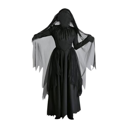 LOVIVER Halloween Hexenkostüm Zubehör Dekor Cosplay Geisterbraut Kleid für Rollenspiele, S von LOVIVER