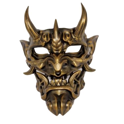 LOVIVER Halloween-Maske, dekoratives Vollgesichtsmaske für Cosplay, Rollenspiel, Karnevalsfest, Kupfer von LOVIVER