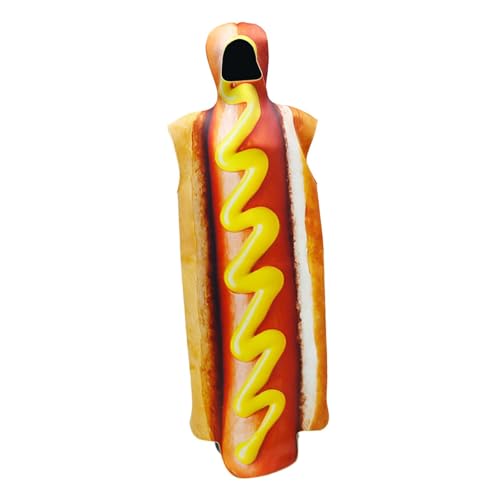 LOVIVER Hot Dog Kostüm, dekoratives süßes Halloween-Kostüm für Partybedarf, Karneval von LOVIVER