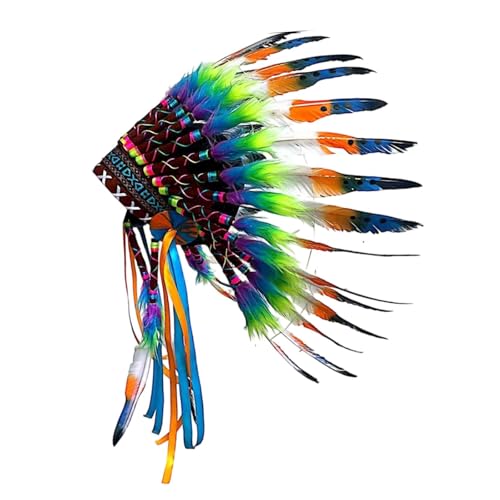 LOVIVER Indianer-Kopfschmuck, Häuptlingshut, Kostümzubehör für Rollenspiele, Bunt LOVIVER Indianer-Kopfschmuck, Häuptlingshut, Kostümzubehör für Rollenspiele, Bunt von LOVIVER