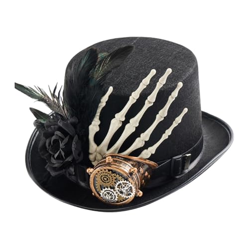 LOVIVER Maskerade Steampunk Hut Fotografie Prop Hut Kostüm Zubehör Halloween Frauen Männer Bühne Leistung Zubehör Kopfschmuck von LOVIVER