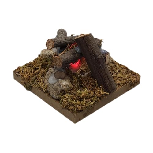 LOVIVER Outdoor-Kochgeschirr-Modell im Maßstab 1/6, Puppen-Dekor-Zubehör, Dioramen, Geschenke, Miniatur-Brennholzstapel-Modell für 12-Zoll-Actionfiguren von LOVIVER