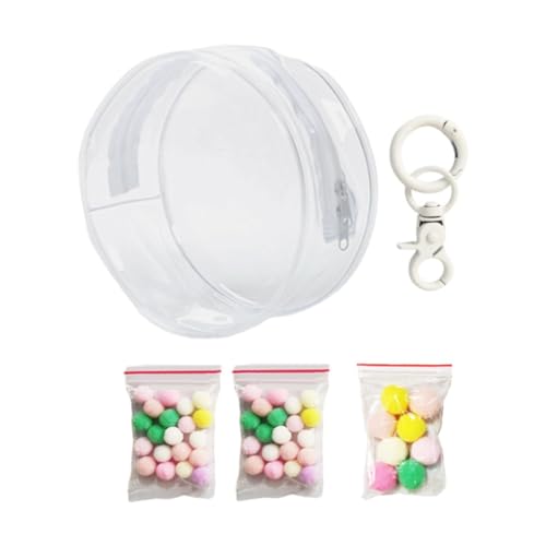 LOVIVER PVC-Puppenvitrine, Vitrine für Figuren, wasserdicht, tragbar, staubdicht, Spielzeug-Aufbewahrungskoffer, Puppen-Aufbewahrungstasche für Puppen, Klar von LOVIVER