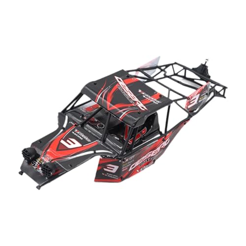 LOVIVER RC-Auto-Karosserie, RC-Autozubehör, robuste, leichte, einfach zu installierende professionelle RC-Teile, Ersatz für 1:12 4WD RC-Auto, Rot von LOVIVER