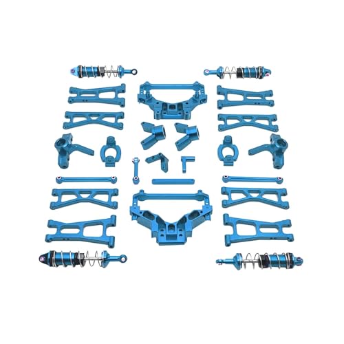 LOVIVER RC-Auto-Upgrade, anfällige Teile, Aluminium-Nachrüstzubehör, modifiziert für RC-Hobbyautos im Maßstab 1/14, ferngesteuerte Autos, BLAU von LOVIVER