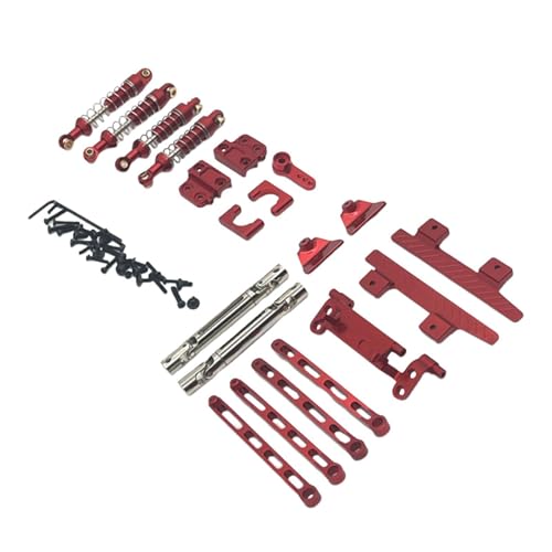 LOVIVER RC-Auto-Upgrade-Ersatzkits, RC-Upgrade-Ersatzteil, Robustes, einfach zu installierendes RC-Zubehör aus Metall für 1/12 MN82 LC79 RC-Auto, ROT von LOVIVER