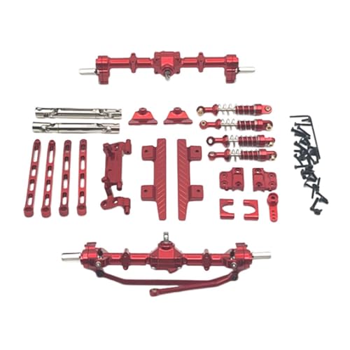 LOVIVER RC-Auto-Upgrade-Ersatzteilkits RC-Zubehör Ersatz einfach zu installierendes RC-Upgrade aus Metall für 1/12 MN82 LC79 RC-Auto RC-Fahrzeuge, ROT von LOVIVER