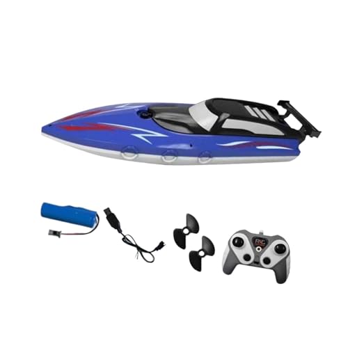 LOVIVER RC-Boot-Wasserspielzeug, Partygeschenk, ferngesteuertes Boot, für Pools und Seen, Badewannen-Spielzeugboot für die Badewanne im Freien, Kinder, BLAU von LOVIVER