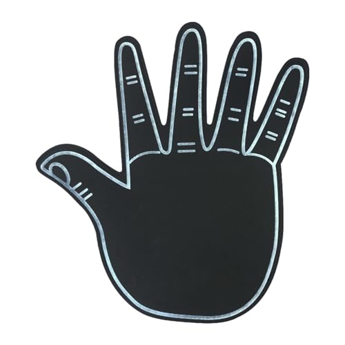 LOVIVER Riesenschaumfinger, Riesenschaumhandhandschuhe, Sport -Fan -Accessoires Geschenk, jubelnde Handschuhe, Cheerleading -Finger für Sportveranstaltungen, Schwarz von LOVIVER