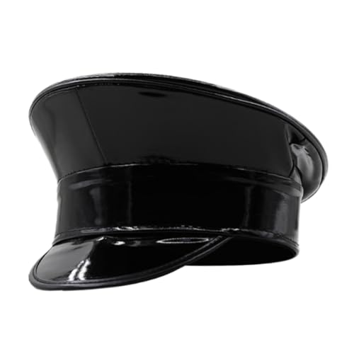 LOVIVER Sailor Hat Officer Hat Deluxe Kostümzubehör für Maskerade Ball Halloween, Schwarz von LOVIVER