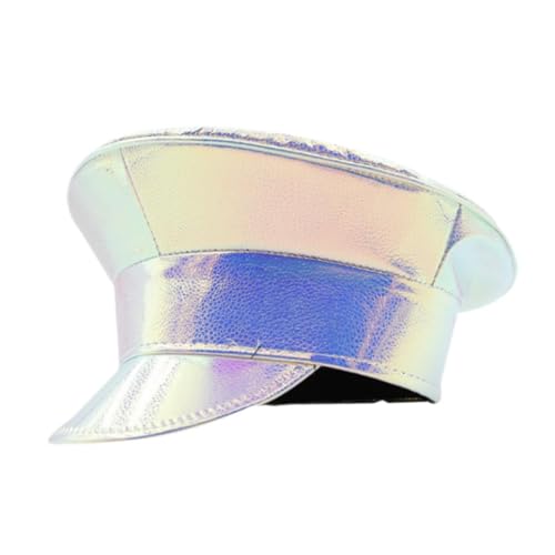 LOVIVER Sailor Hat Officer Hat Deluxe Kostümzubehör für Maskerade Ball Halloween, Silber von LOVIVER