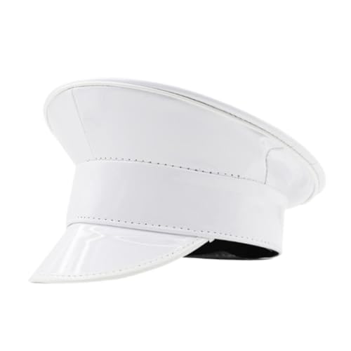 LOVIVER Sailor Hat Officer Hat Deluxe Kostümzubehör für Maskerade Ball Halloween, Weiß von LOVIVER