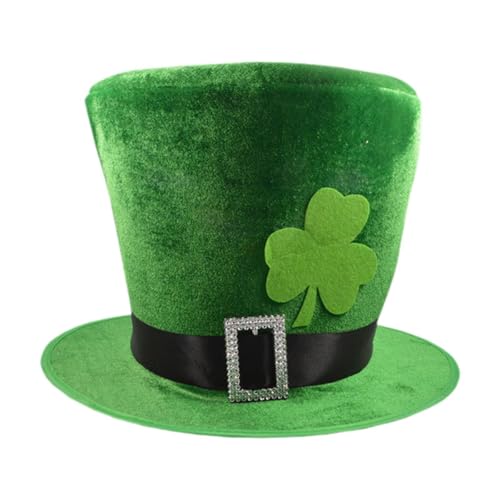 LOVIVER St. Patrick's Day Hut Neuheit Geschenk Green Top Hut für Bühnenperformance Urlaub von LOVIVER