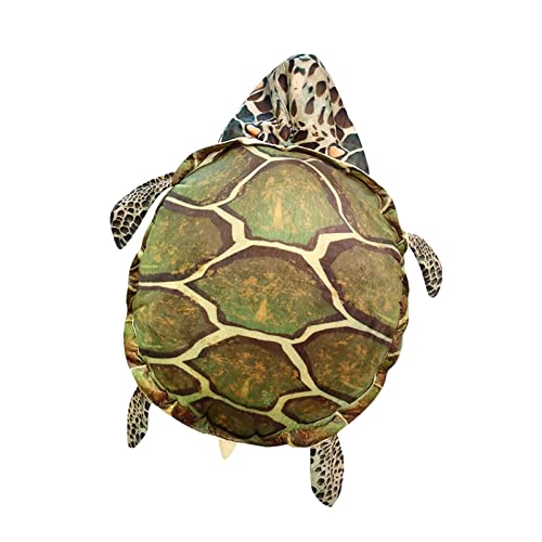 LOVIVER Tragbare Schildkrötenpanzerkissen, waschbares Wohnzimmer, kreatives Kuscheltierkostüm, Plüschtier für Spiele, Kinder, Erwachsene, Rollenspiele, 100CM von LOVIVER