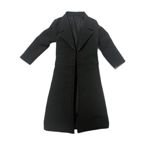 LOVIVER Trenchcoat im Maßstab 1/12, Miniatur-Kleidung, Foto-Requisiten, handgemachtes Puppenkleidungskostüm für 6 Zoll weibliche Figuren, Zubehör von LOVIVER