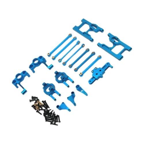 LOVIVER Verbesserte Metallteile für RC-Autos, Ersatzteilsatz für 124006,12423,12427,12428,12429, Wltoys 1:12 RC Hobby Car DIY, BLAU von LOVIVER