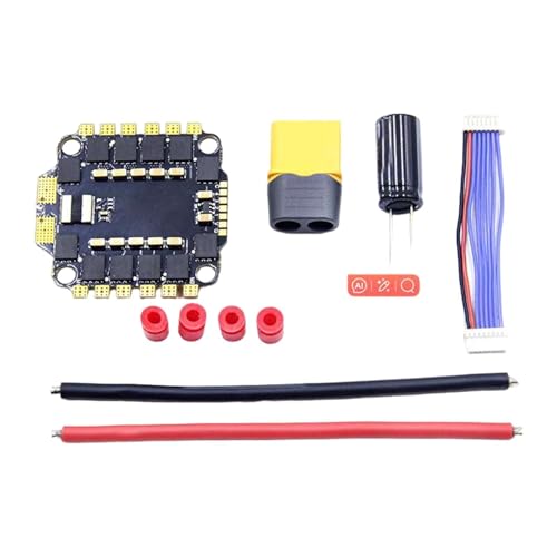 LOVIVER Vier in einem ESC 4 in1 Brushless ESC Stack FC Stack Brushless ESC für Starrflügel Quadcopter, 60a von LOVIVER