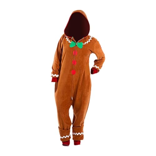 LOVIVER Weihnachtskostüm mit Kapuze, Weihnachts-Bodysuit für Geburtstags-Halloween-Party, Erwachsene Und XL von LOVIVER