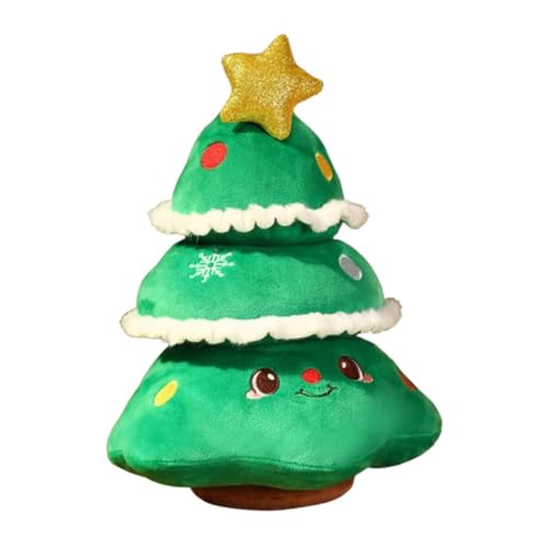 LOVIVER Weihnachtsplüschtier, Weihnachtsstofftier, Dekoration, Weihnachtspuppe, Kuschelfigur, Puppe für Partyzubehör, Bett, Tisch, Innenbereich, Geschenk, Tree L von LOVIVER