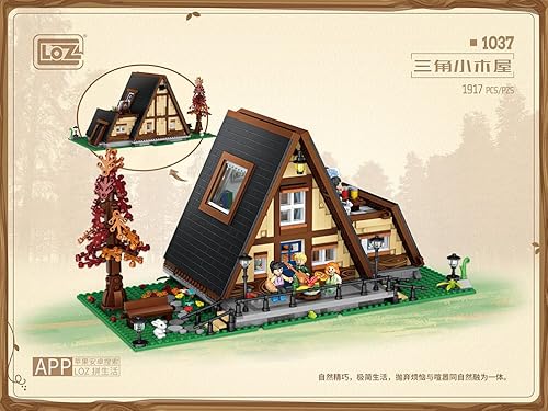 LOZ 1037 Building Blocks Architecture Series Triangular Cabin House Creative Educational Toy Construction Toy von LOZ