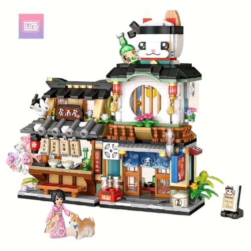 LOZ 1232 Building Blocks Japanese Market Series Izakaya Shop Creative Educational Toy Construction Toy von LOZ