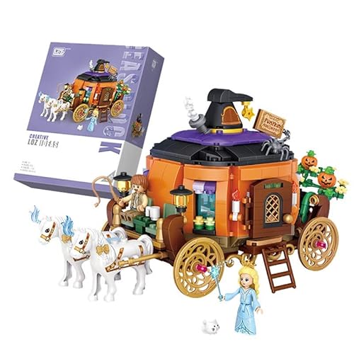 LOZ 1134 Building Blocks Car Model Series Pumpkin Wagon Creative Educational Toy Construction Toy von LOZ