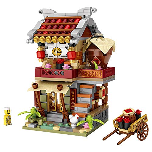 LOZ 1724 Building Blocks Chinese Market Series Architecture Model Pub Shop Creative Educational Toy Construction Toy von LOZ