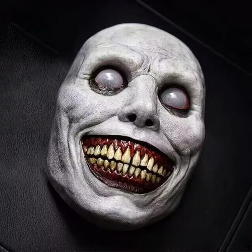 LPLKON Horror Halloween Maske, Gruselige Latexmasken, Gruselige Silikonmaske für Halloween Erwachsene Männer Kostüm, Böse Halloween Kostümdeko von LPLKON