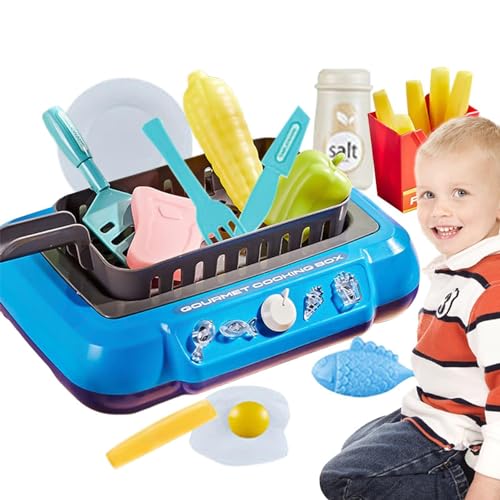 Kochspielzeug für Kinder | Kinderküche Rollenspielspielzeug | Wiederverwendbares Küchen | Rollenspielzubehör | Spielzeug für Kinder ab 3 Jahren von LPORF