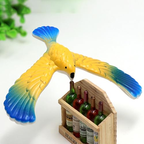 LPORF Balancierender Vogel, lustiges Gleichgewichtsspielzeug, Balancierendes Vogelspielzeug für Finger, Partygeschenke, magisches Retrogeschenk, Weihnachtsstrümpfe von LPORF