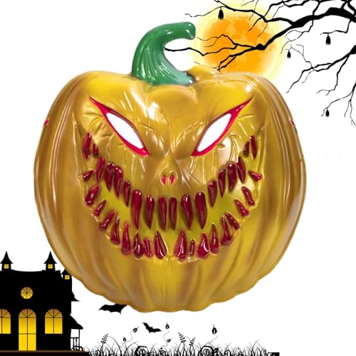 LPORF Geisterkostüm-Zubehör, Gesichtsbedeckung - Geister-Vollgesichtsabdeckung,Halloween Cosplay PVC Lustige Feiertags-Gesichtsabdeckung für Rollenspiel-Karnevalskostüm von LPORF