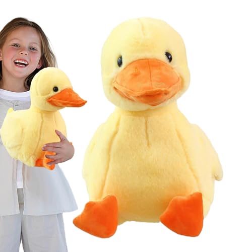 LPORF Gelbe Ente Stofftier Plüsch,Süße gelbe Enten-Plüschtiere - Weiche, kuschelige Spielbegleiter, Geschenk für Kinder und Erwachsene, Lernspielzeug, Weihnachtsstrumpffüller von LPORF