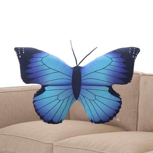 LPORF Schmetterlings-Kissen | Plüschtierkissen Dekorative Realistische Schmetterlings | Ornament Kissen Für Schlafzimmer | Bauernhaus Wohnzimmer | Sofa 15,75 X 11,81 Zoll von LPORF