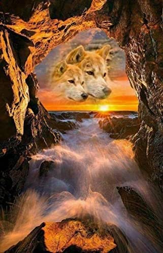 Puzzle für Erwachsene, 2000 Teile, Wolf, Tier, Basteln, Lernspielzeug, intellektuelles Spiel, Geschenk, 70 x 100 cm Puzzle für Erwachsene, 2000 Teile, Wolf, Tier, Basteln, Lernspielzeug, intellektuelles Spiel, Geschenk, 70 x 100 cm von LQKADBCXT