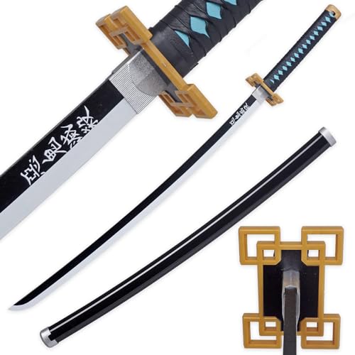 LQZJG Anime Bambus Schwert Cosplay Schwert,Tokitou Muichirou Schwert Katana 103cm/40 Zoll von LQZJG